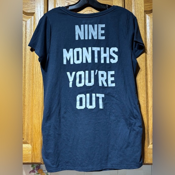 NWT Soft As A Grape New York Yankees Women's Maternity T-Shirt Large Navy Blue - Picture 9 of 10